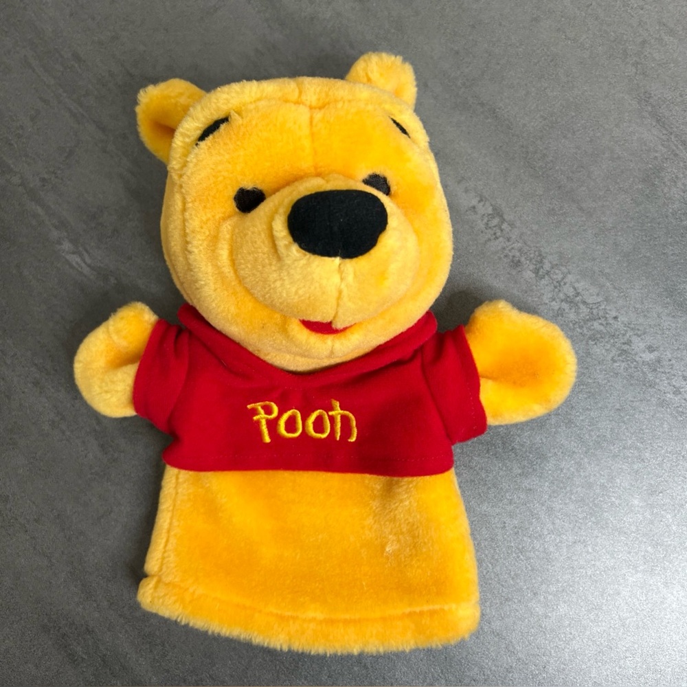 VTG Winnie‎ the Pooh 9” Mattel Arcotoys Plush Toy Hand Puppet